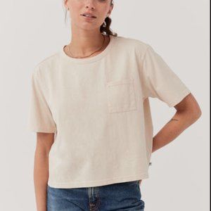 NWT Pact Organic Cotton The Field Easy Tee, in Sandshell, size medium